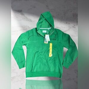 John Deere Men's Quarter Zip Hoodie Color Green Size Small